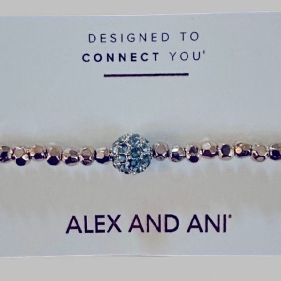 ALEX AND ANI- Blue fireball gold bracelet-New - Picture 3 of 6